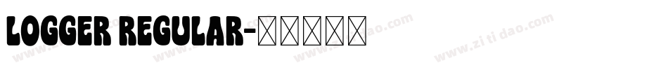 Logger Regular字体转换
